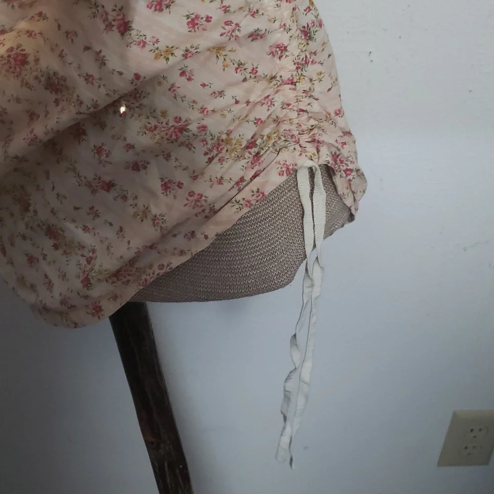 PETERSYN NY FLORAL PRINT ONE SHOULDER TOP SZ S - Picture 5 of 6